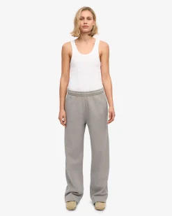 Organic Straight Leg Sweatpants - Heather Grey