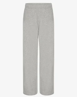 Organic Straight Leg Sweatpants - Heather Grey
