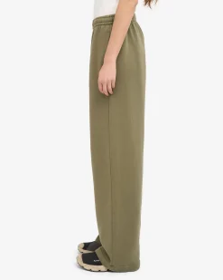 Organic Straight Leg Sweatpants - Dusty Olive