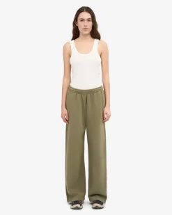 Organic Straight Leg Sweatpants - Dusty Olive