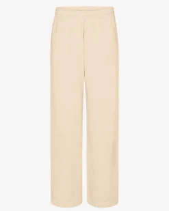 Organic Straight Leg Sweatpants - Ivory White