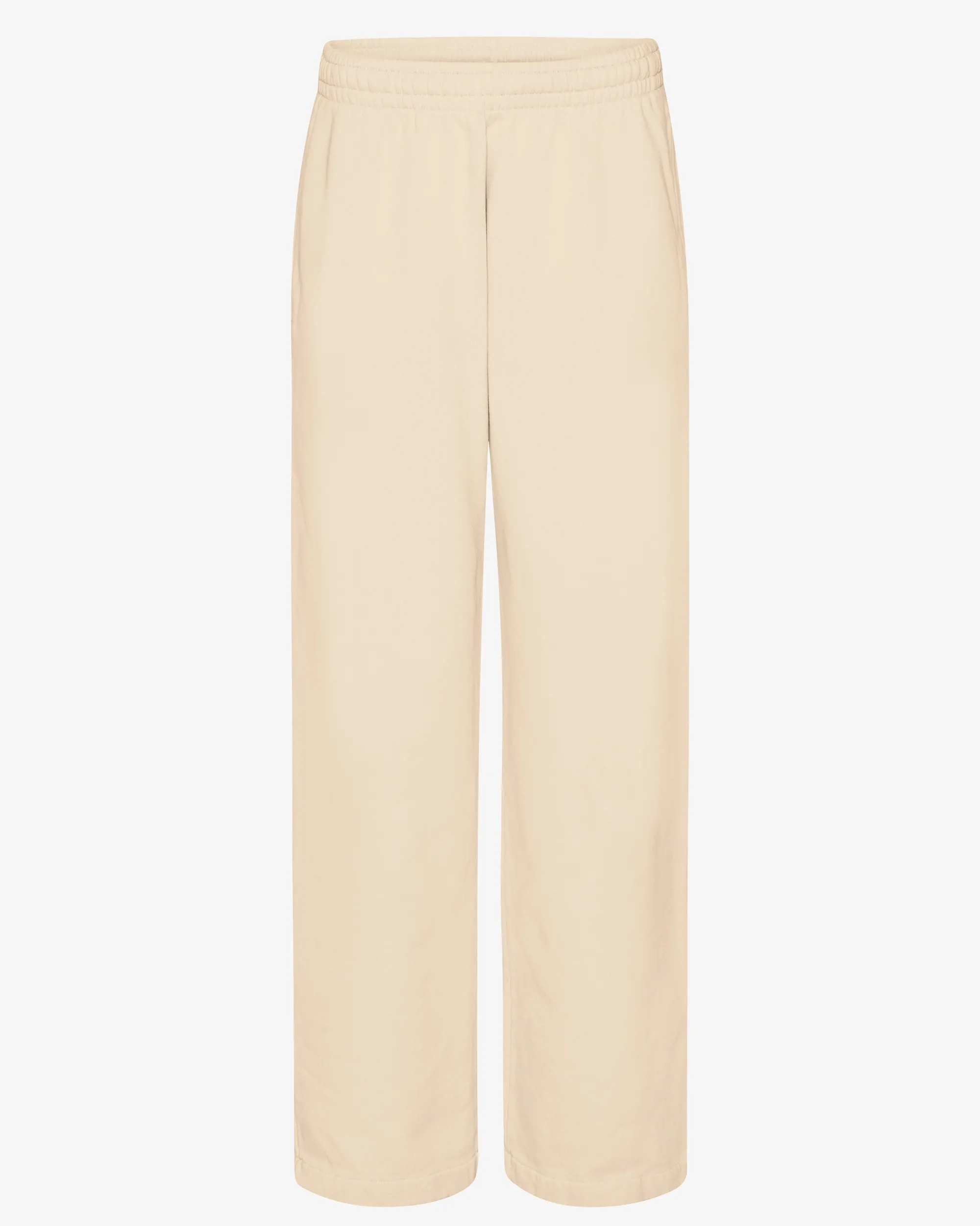 Organic Straight Leg Sweatpants - Ivory White