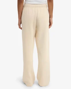 Organic Straight Leg Sweatpants - Ivory White