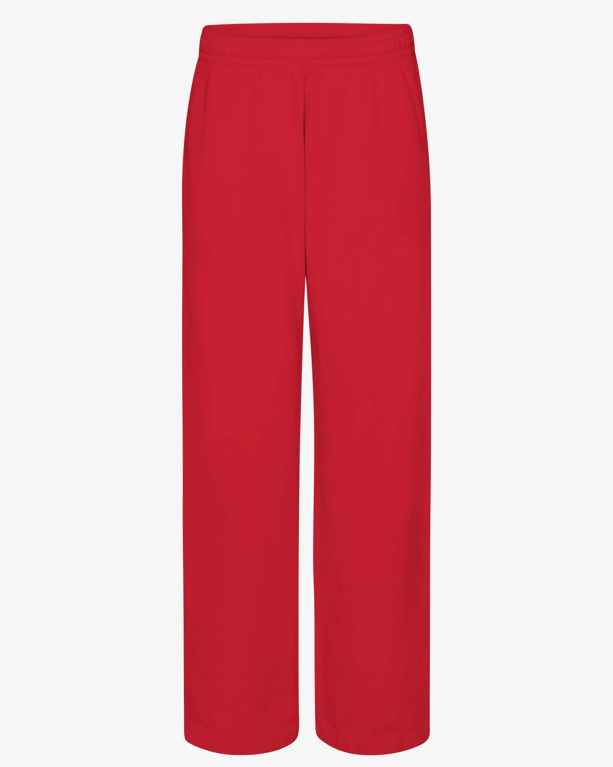 Organic Straight Leg Sweatpants - Scarlet Red
