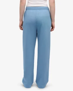 Organic Straight Leg Sweatpants - Seaside Blue