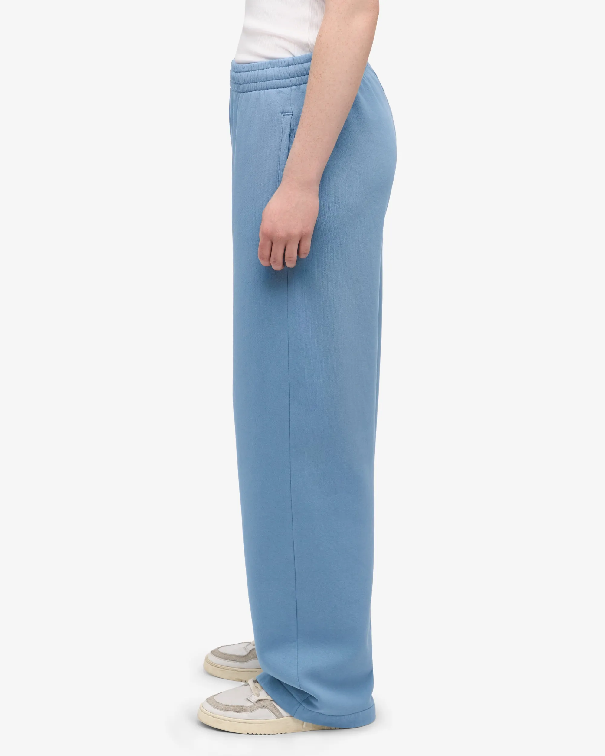 Organic Straight Leg Sweatpants - Seaside Blue