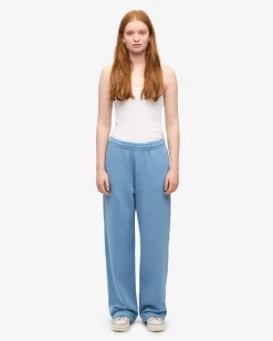 Organic Straight Leg Sweatpants - Seaside Blue