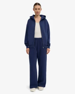 Organic Straight Leg Sweatpants - Marine Blue