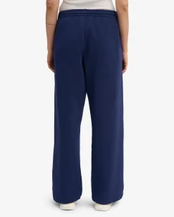 Organic Straight Leg Sweatpants - Marine Blue