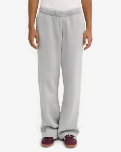 Organic Straight Leg Sweatpants - Faded Grey
