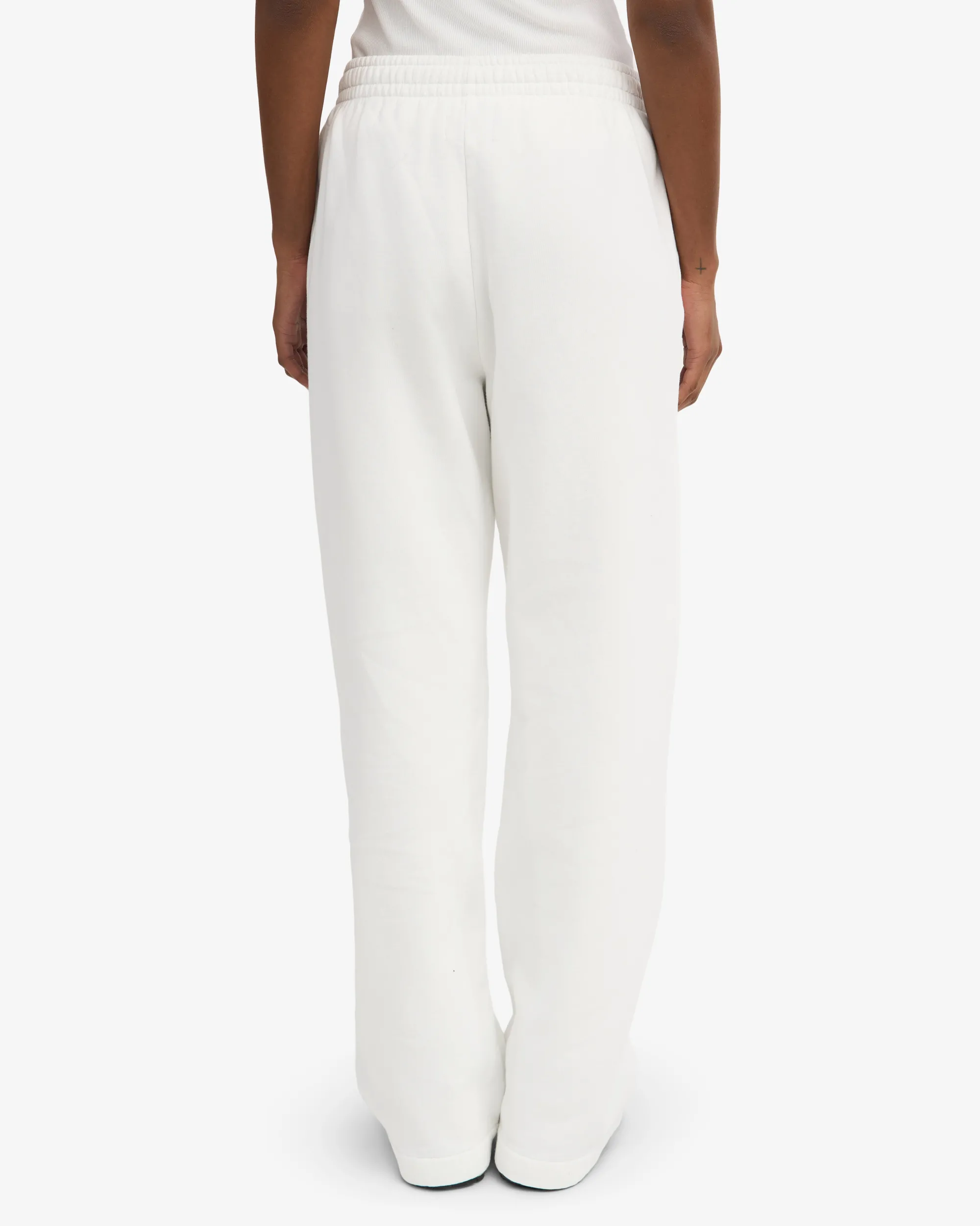 Organic Straight Leg Sweatpants - Optical White