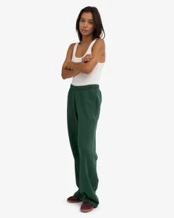 Organic Straight Leg Sweatpants - Emerald Green