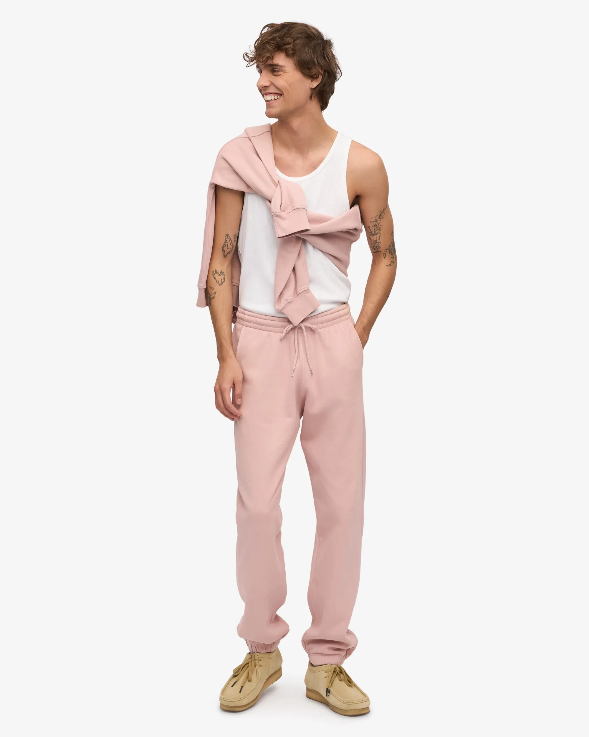Organic Sweatpants - Faded Pink