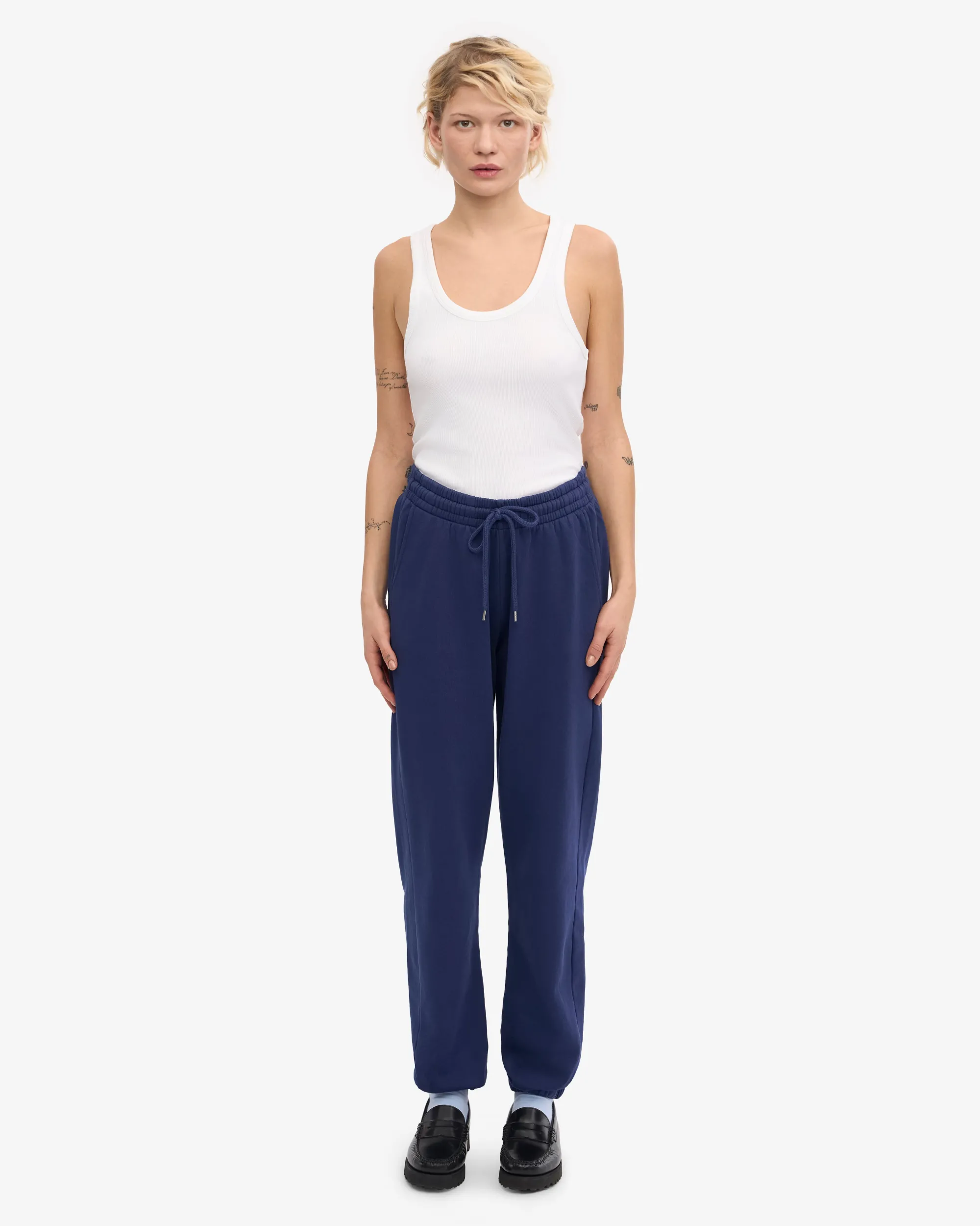 Organic Sweatpants - Marine Blue