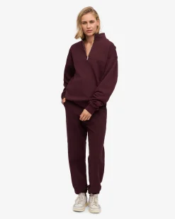 Organic Sweatpants - Oxblood Red
