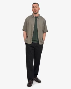 Organic Twill Pants - Deep Black