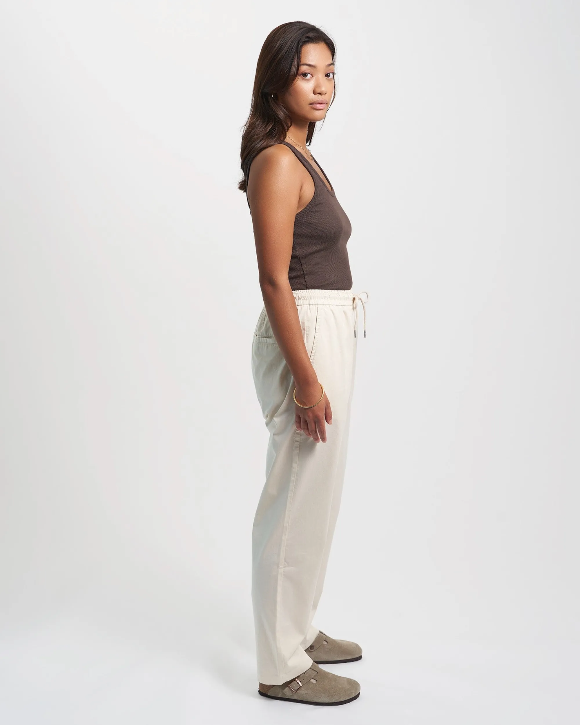 Organic Twill Pants - Dusty Olive