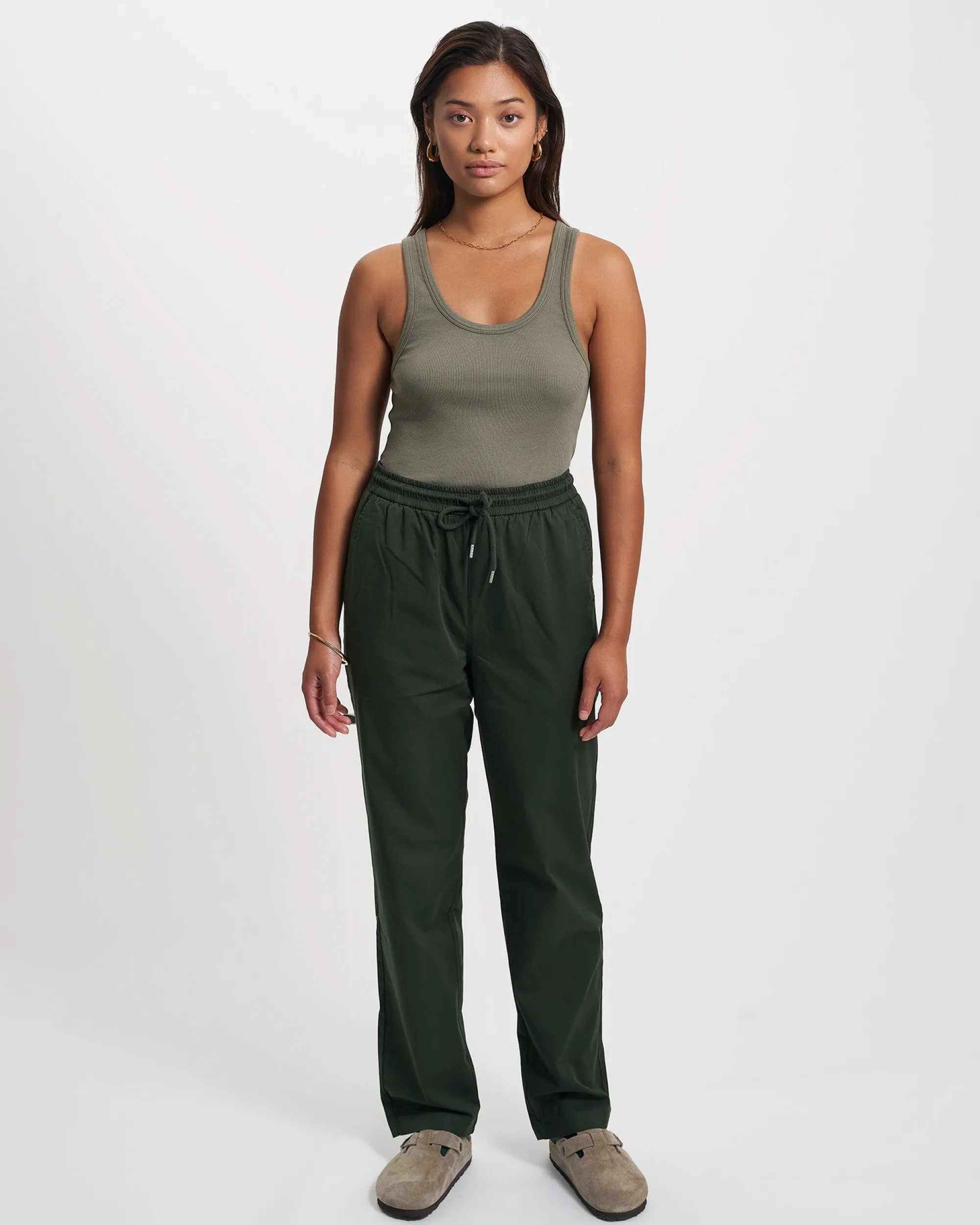 Organic Twill Pants - Hunter Green