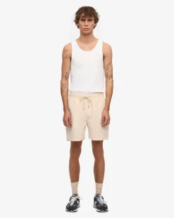 Organic Twill Shorts - Navy Blue & Ivory White (2-Pack)