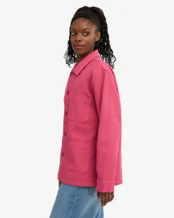 Organic Workwear Jacket - Bubblegum Pink