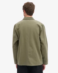 Organic Workwear Jacket - Dusty Olive