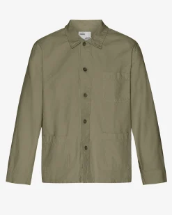 Organic Workwear Jacket - Dusty Olive