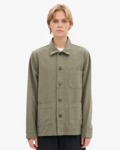 Organic Workwear Jacket - Dusty Olive