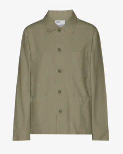 Organic Workwear Jacket - Dusty Olive