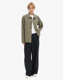 Organic Workwear Jacket - Dusty Olive