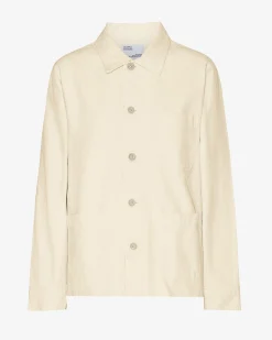 Organic Workwear Jacket - Ivory White
