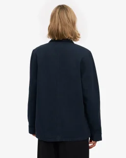 Organic Workwear Jacket - Navy Blue
