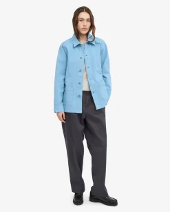 Organic Workwear Jacket - Seaside Blue
