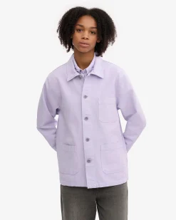 Organic Workwear Jacket - Soft Lavender