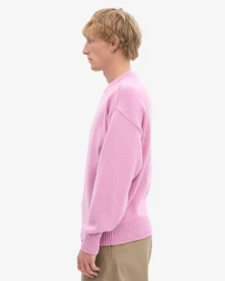 Oversized Merino Wool Crew - Cherry Blossom