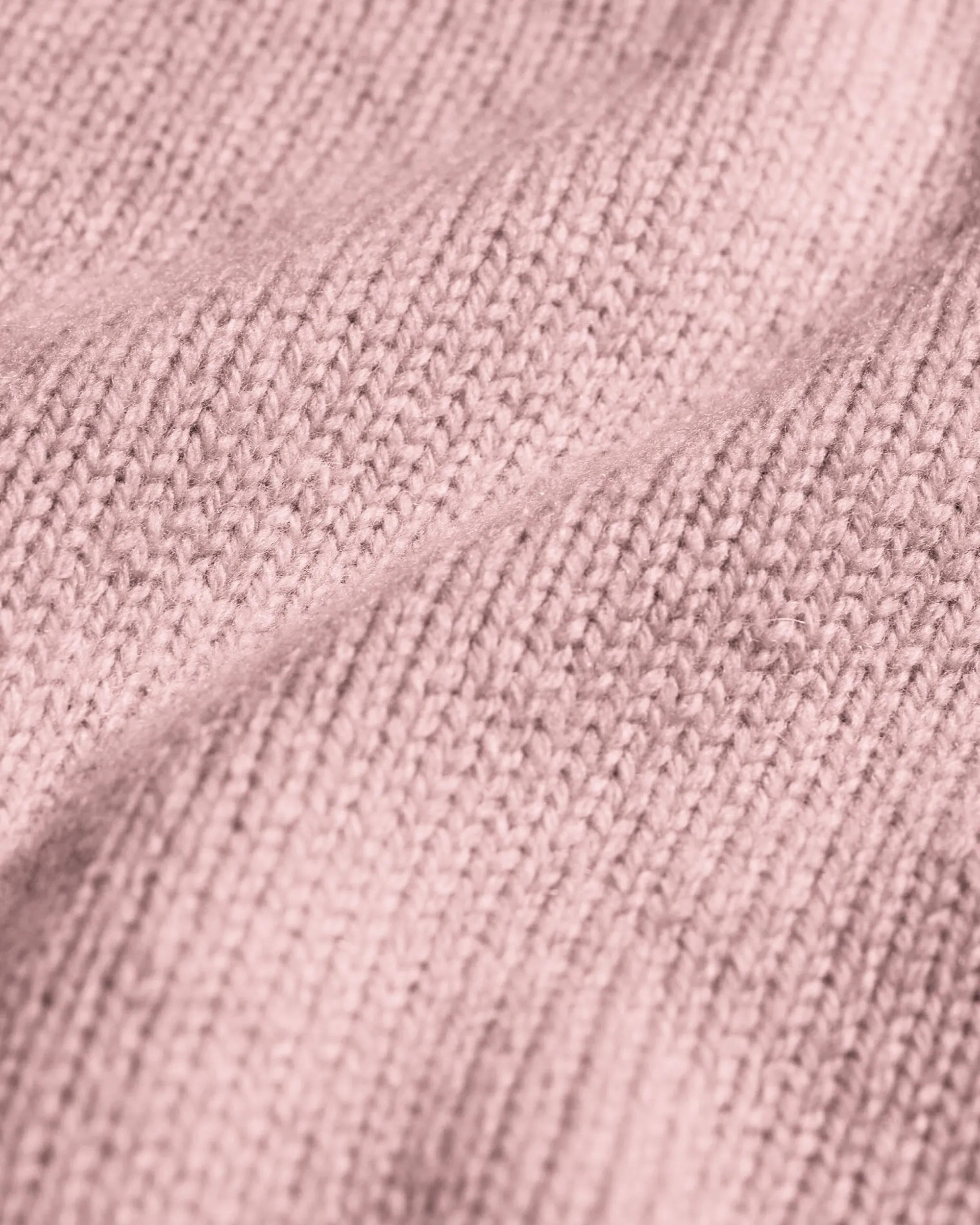 Oversized Merino Wool Crew - Faded Pink