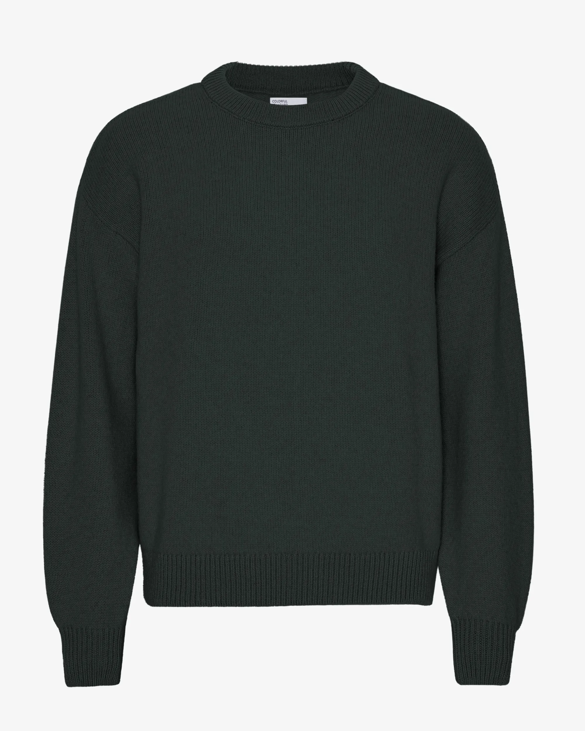 Oversized Merino Wool Crew - Hunter Green