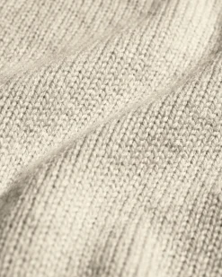 Oversized Merino Wool Crew - Ivory White