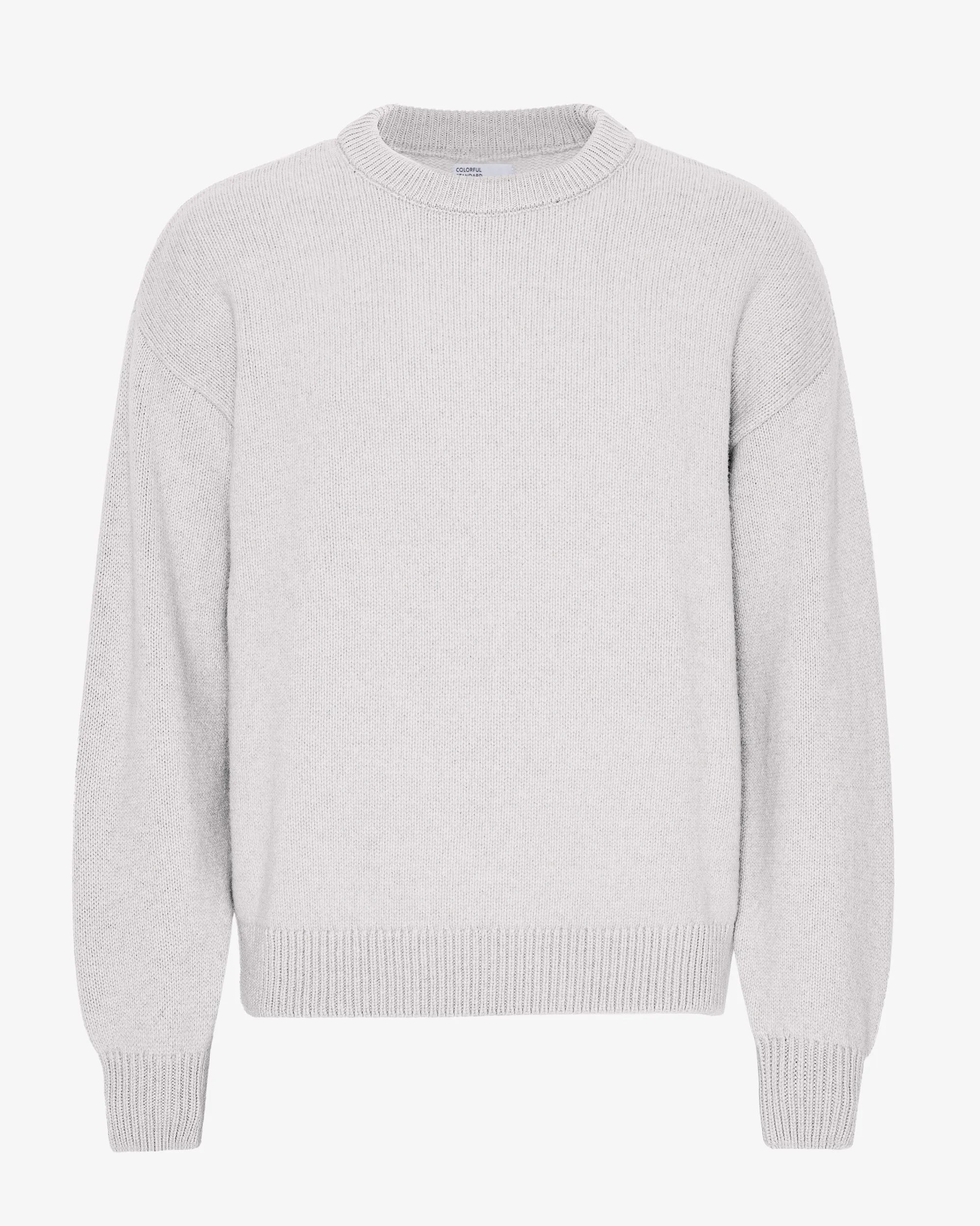 Oversized Merino Wool Crew - Snow Melange