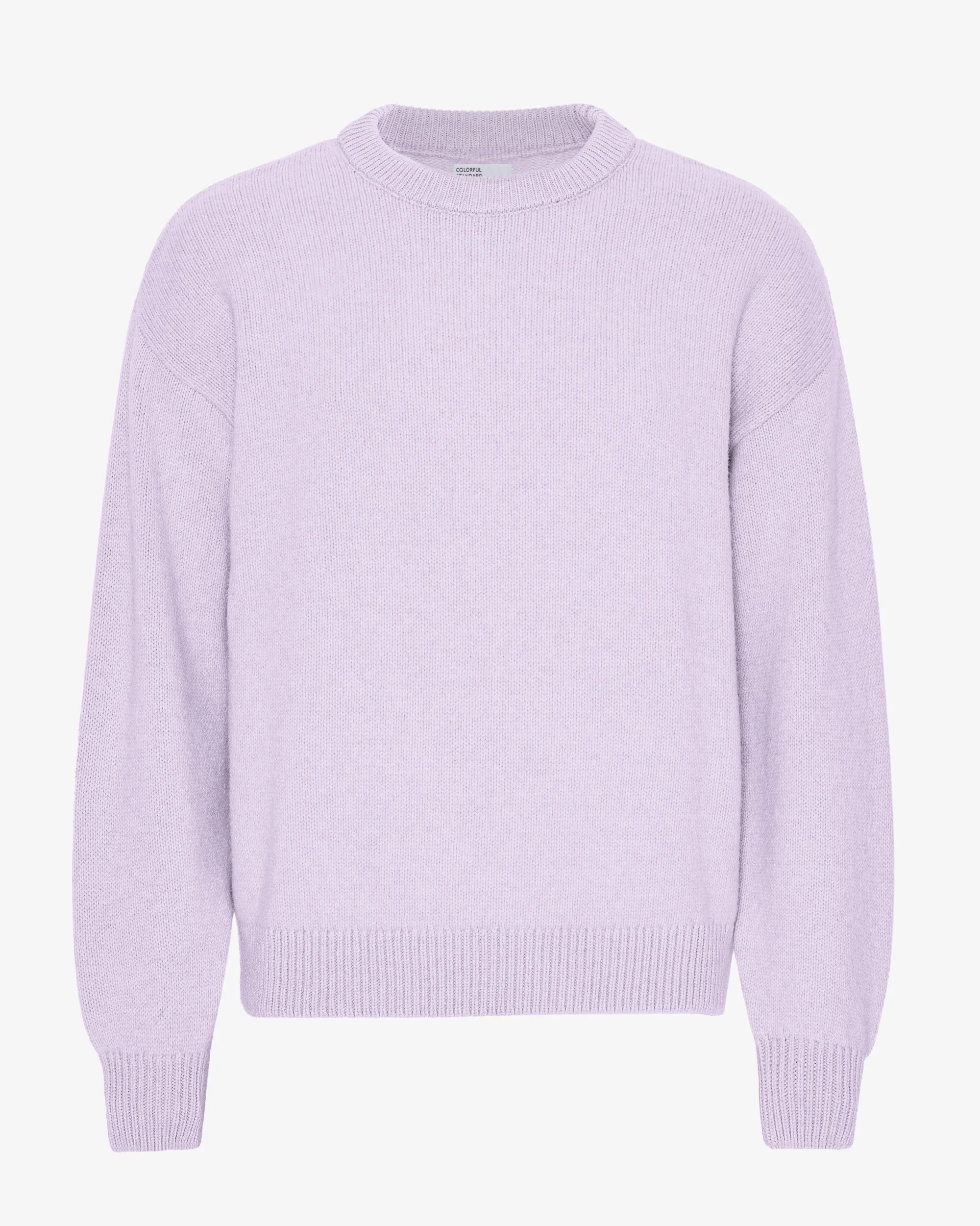 Oversized Merino Wool Crew - Soft Lavender