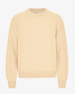 Oversized Merino Wool Crew - Soft Yellow
