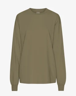 Oversized Organic LS T-Shirt - Dusty Olive
