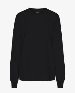 Oversized Organic LS T-Shirt - Deep Black
