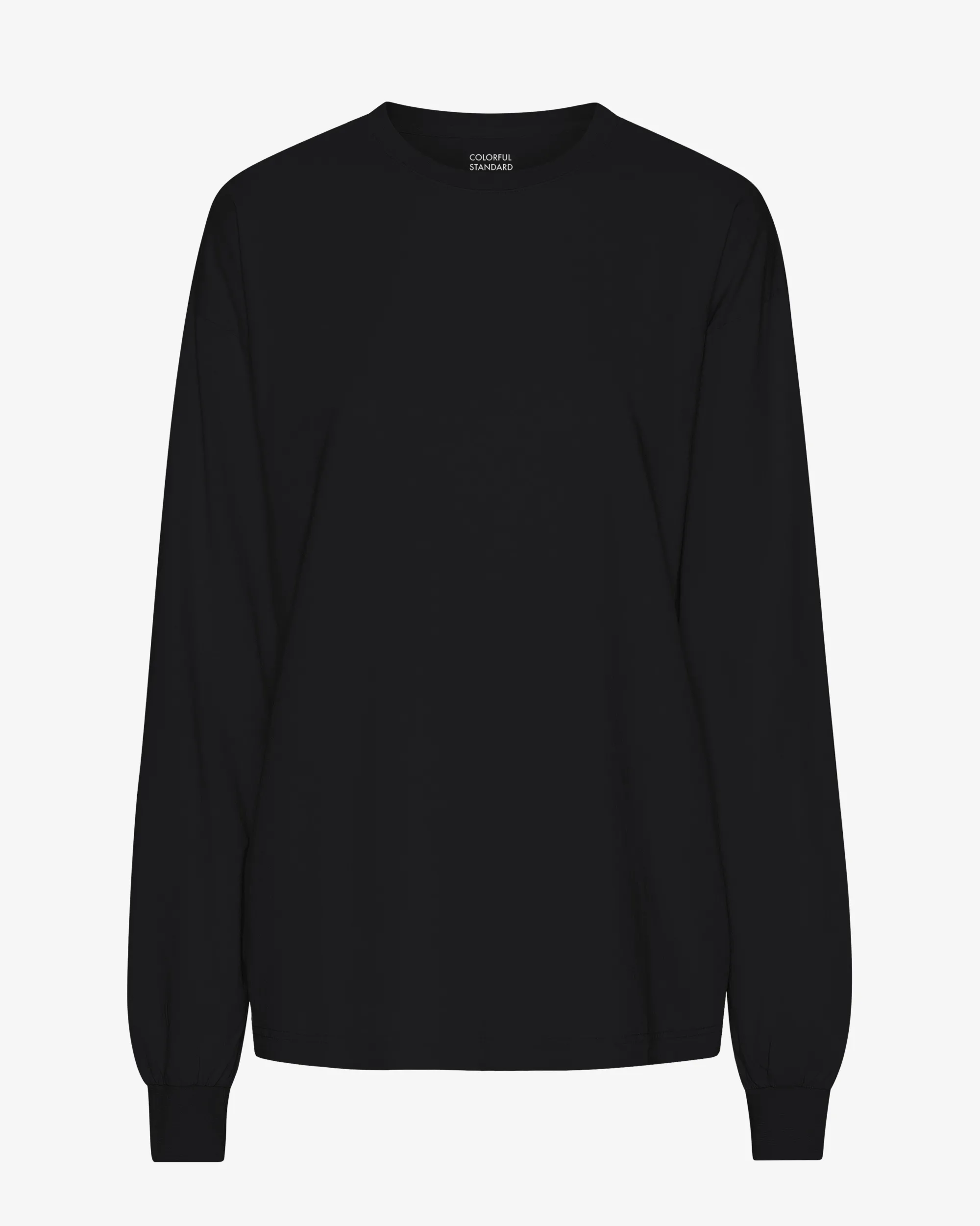 Oversized Organic LS T-Shirt - Deep Black