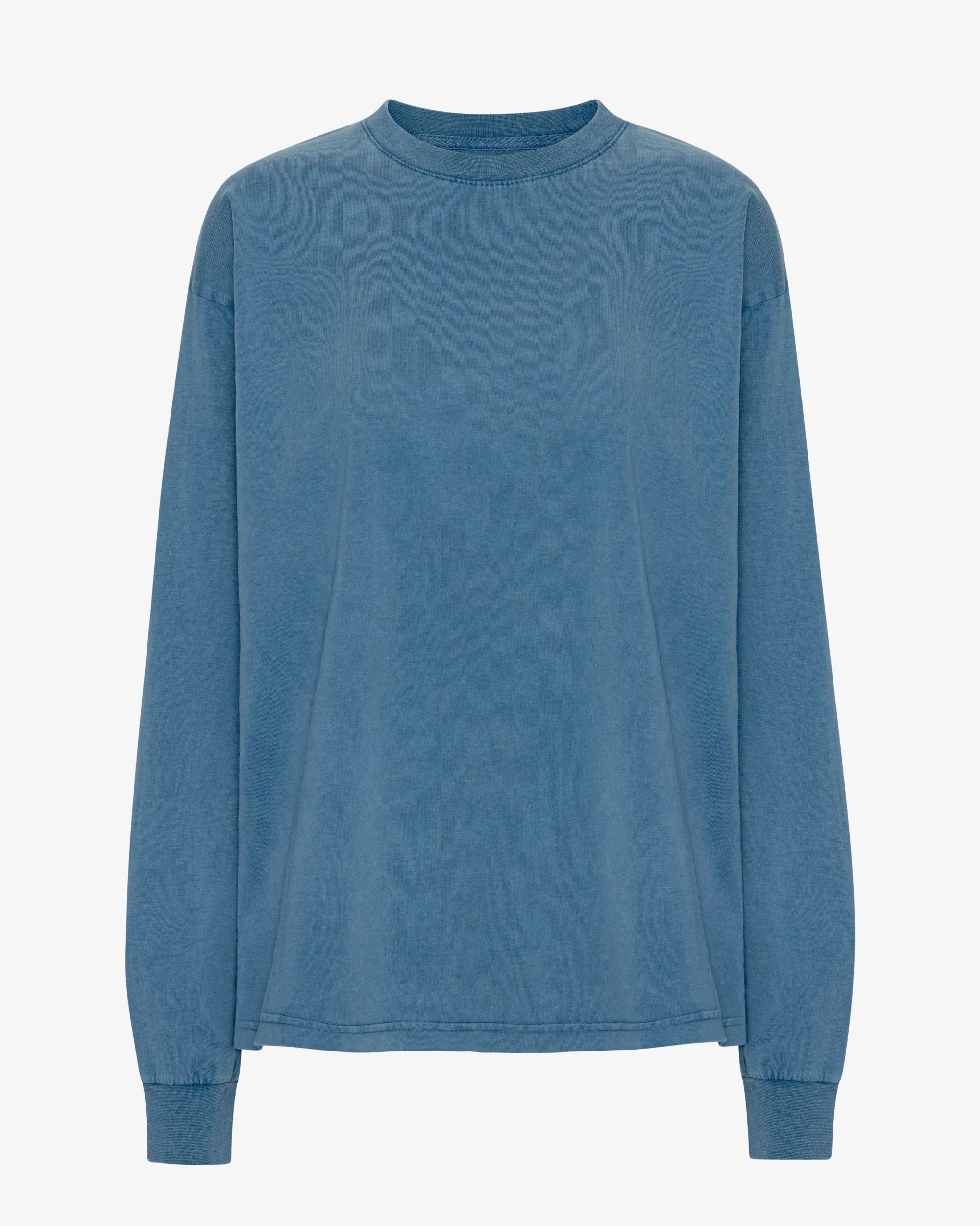 Oversized Organic LS T-Shirt - Faded Indigo