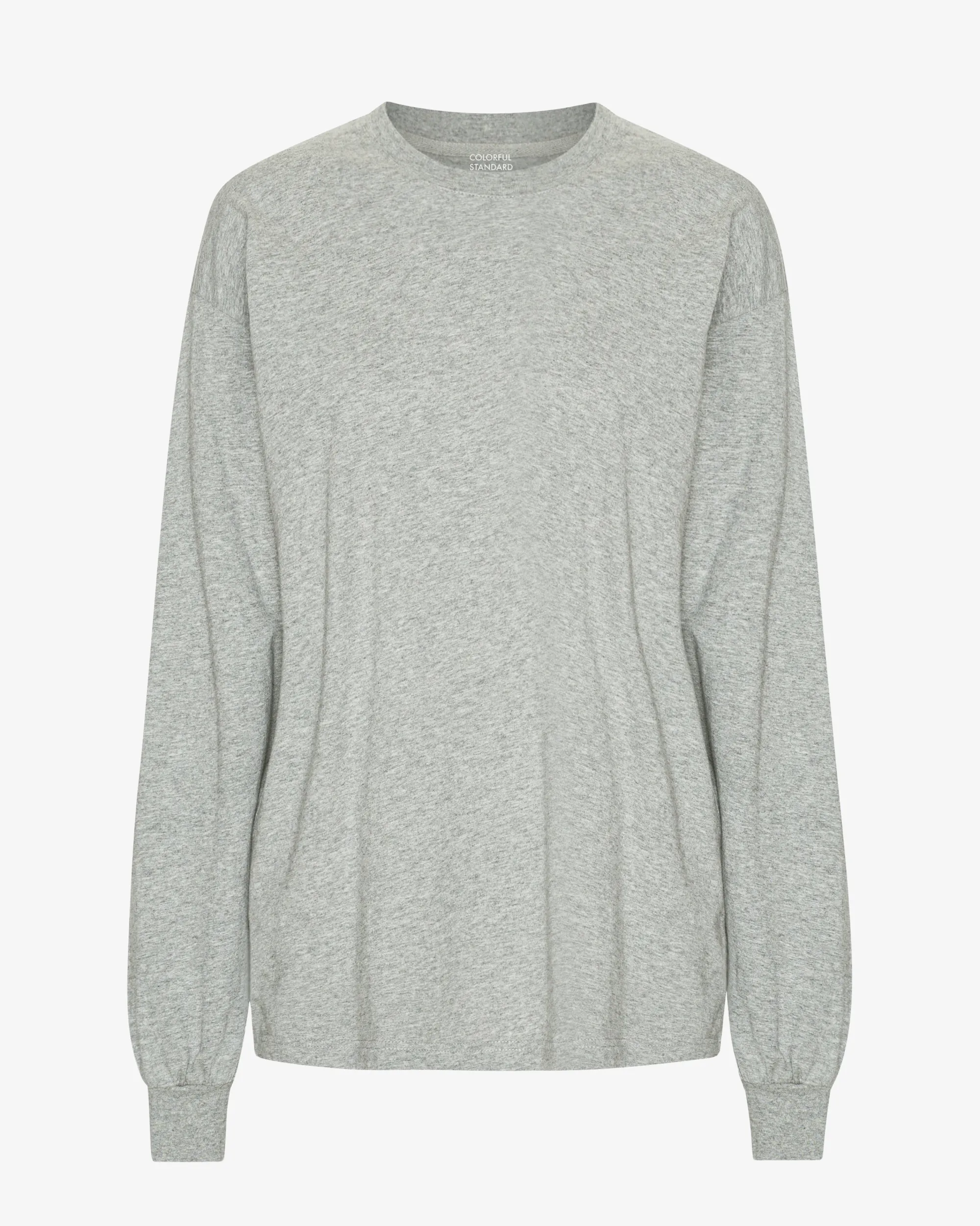 Oversized Organic LS T-Shirt - Heather Grey