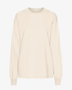 Oversized Organic LS T-Shirt - Ivory White