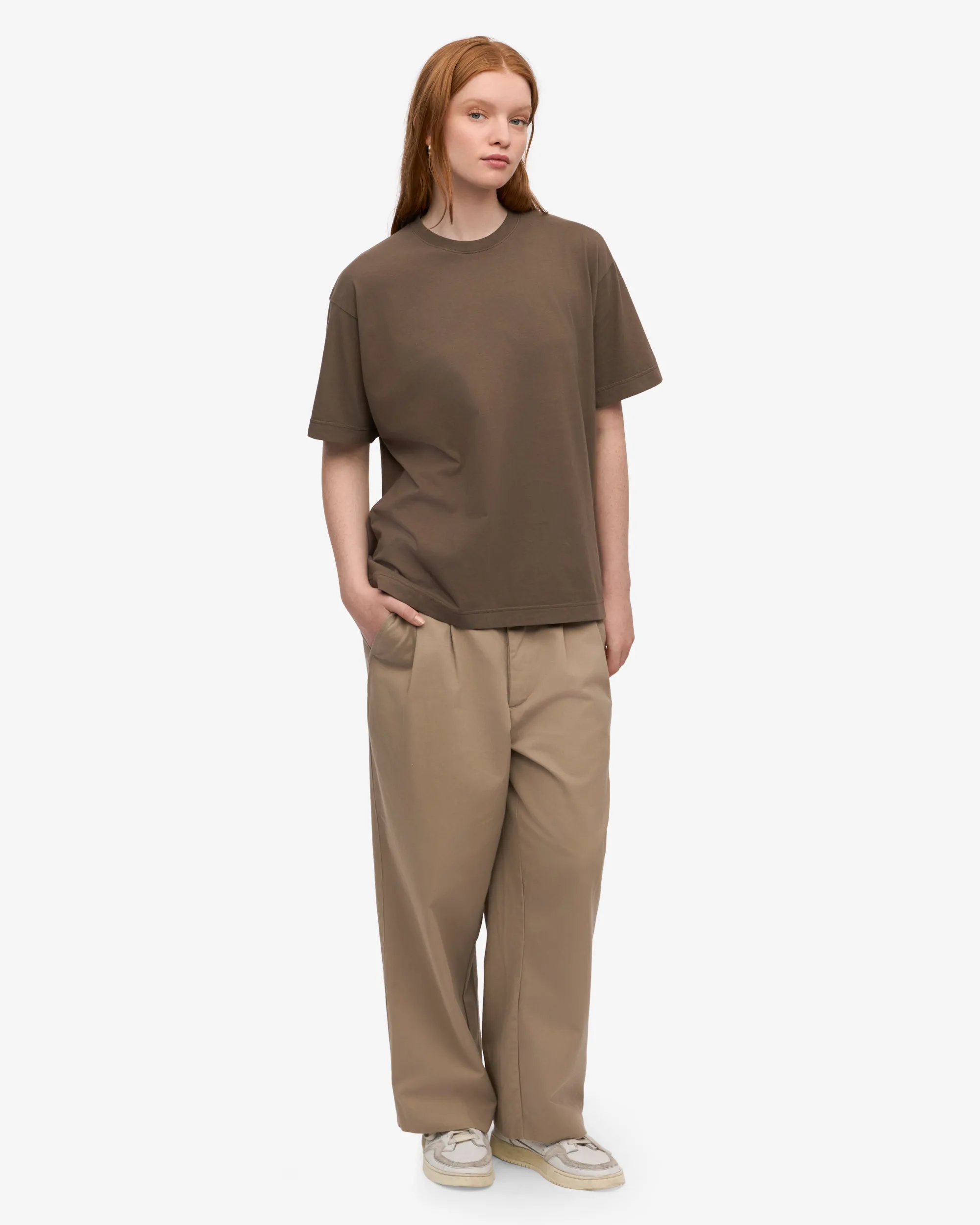 Oversized Organic T-Shirt - Cedar Brown