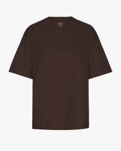 Oversized Organic T-Shirt - Coffee Brown