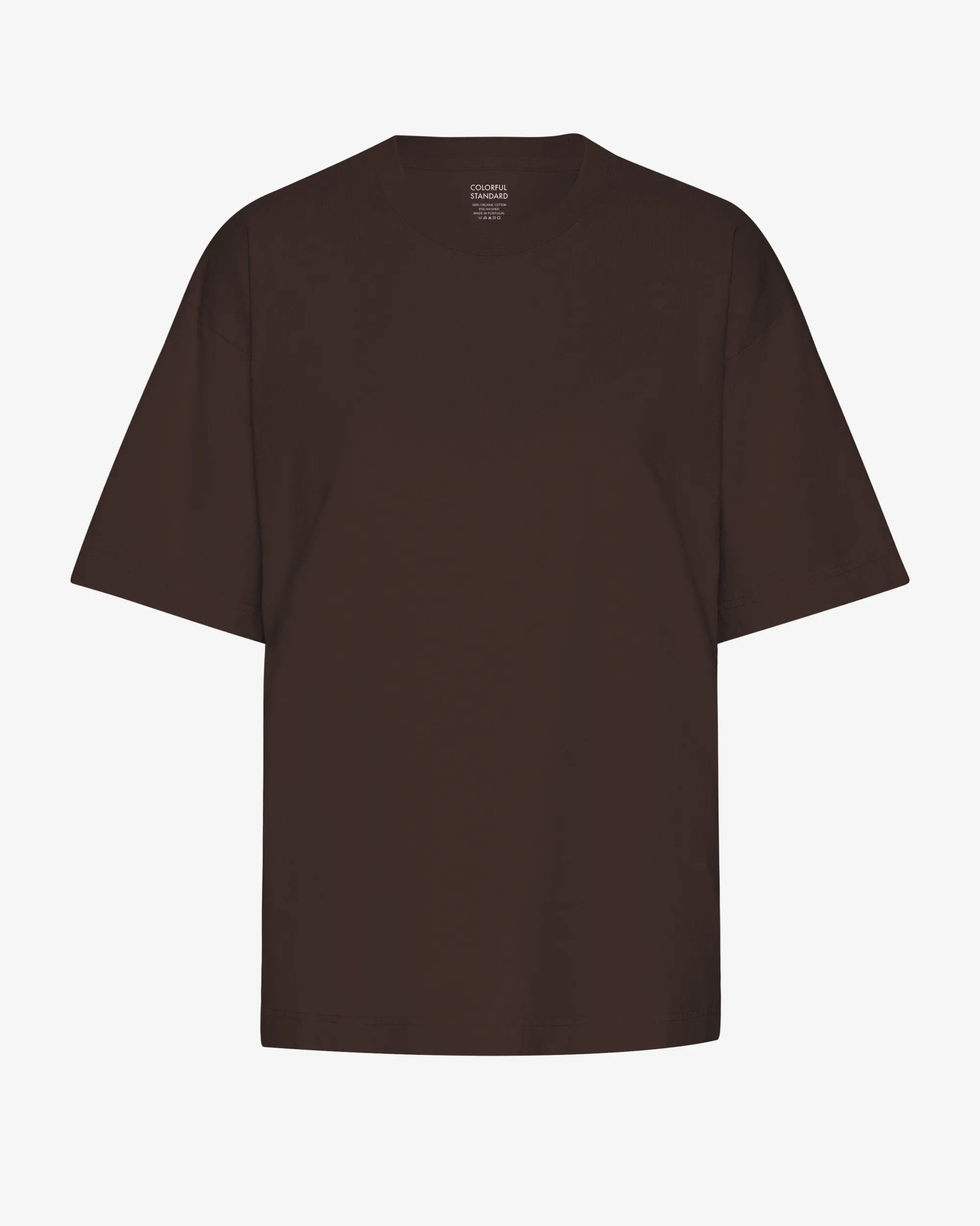 Oversized Organic T-Shirt - Coffee Brown