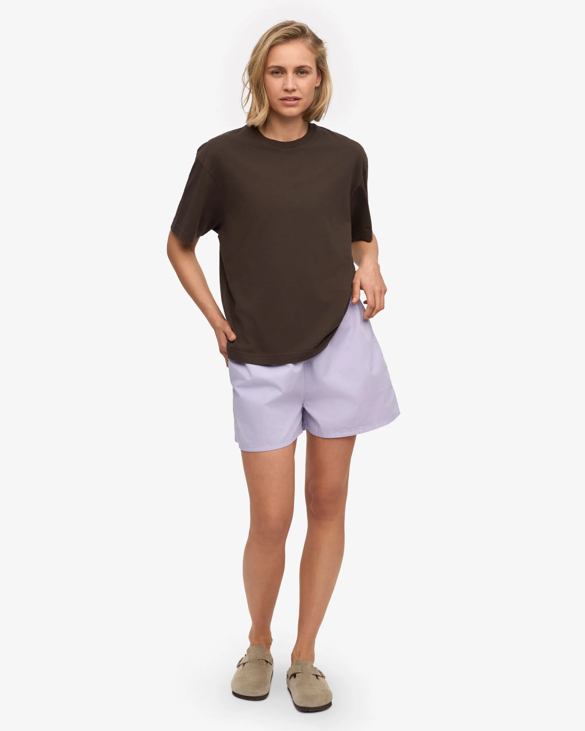 Oversized Organic T-Shirt - Coffee Brown